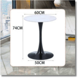 Essensior Dinning Table Spray Paint black leg with Glossy ceramic top 1 1