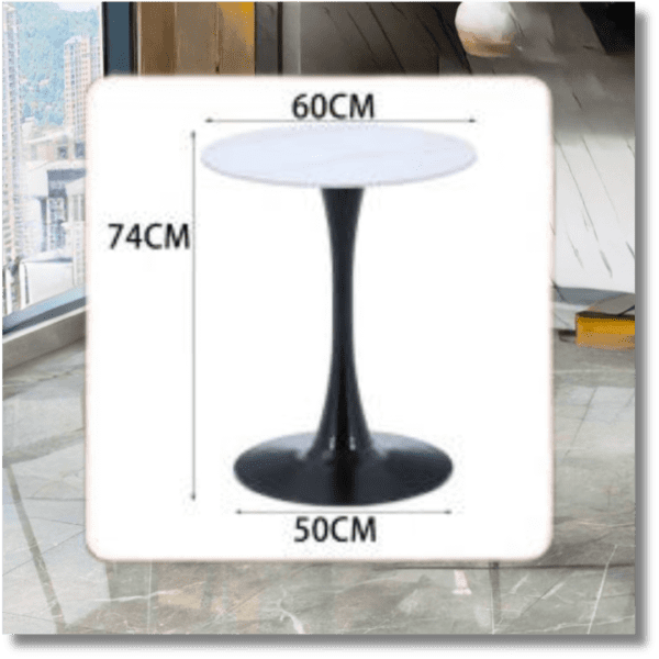 Essensior Dinning Table Spray Paint black leg with Glossy ceramic top 1 1